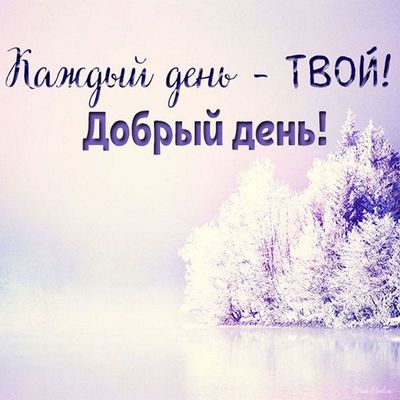 Открытка «Пожелание»: Добрый день! Пожелание на каждый твой день. Тэги: красивая, позитив, хорошее настроение, радость…