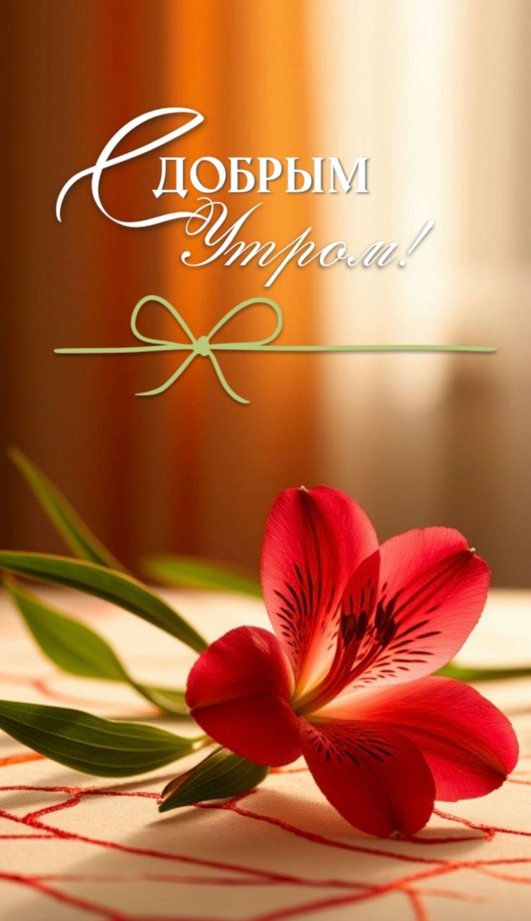 Открытка «Пожелание»: Доброе утро! Красивый цветок для хорошего настроения. Тэги: улыбка, утро, друг, подруга, мужчина…