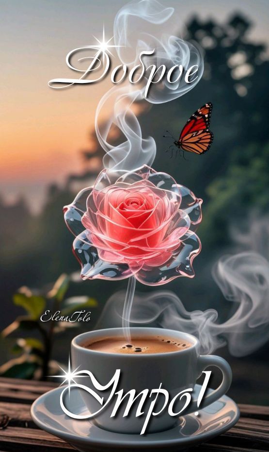 Открытка «Животное»: Доброе утро: красивая открытка с кофе и розой. Тэги: пожелание, утро, красивая, кофе, позитив…