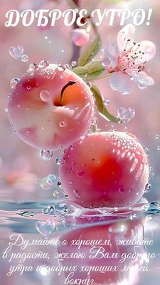 Открытка «Пожелание»: Доброе утро! Свежесть, радость и прекрасное настроение. Тэги: утро, красивая, позитив, хорошее…