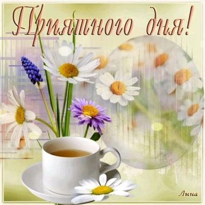 Открытка «Добрый день»: Приятного дня! Яркая открытка для настроения. Тэги: Добрый день и добрые пожелания, Добрый де…