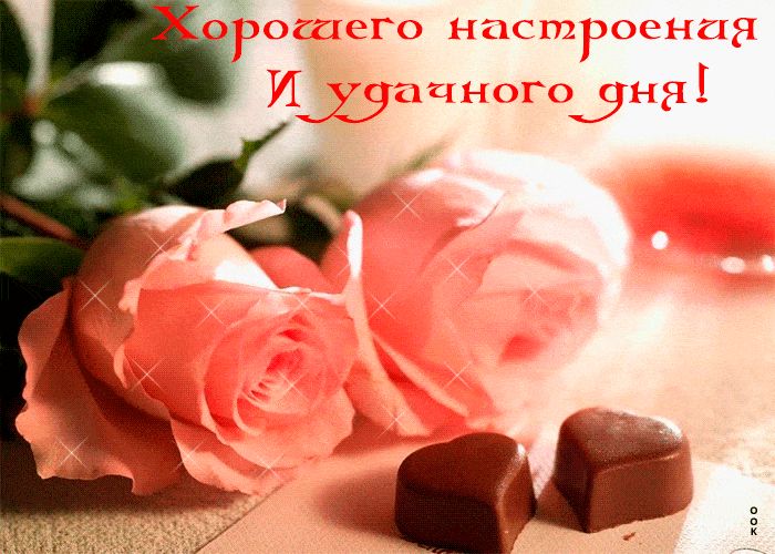 Открытка «Пожелание»: Хорошего настроения и удачного дня!. Тэги: утро, подруга, женщина, красивая, позитив, хорошее н…