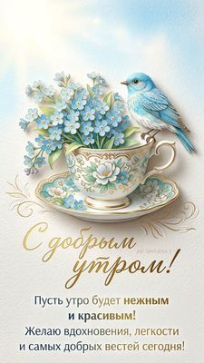 Открытка «С добрым утром»: Доброе утро! Прекрасное пожелание и хорошее настроение. Тэги: С добрым утром и прекрасного…