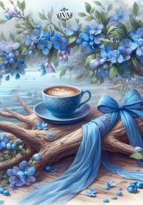 Открытка «С добрым утром»: Чашка кофе и прекрасные цветы для хорошего настроения. Тэги: С добрым, летним утром…