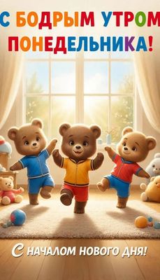 Открытка «Животное»: Бодрое Утро Понедельника! Позитив и радость дня. Тэги: пожелание, улыбка, позитив, радость, окно…