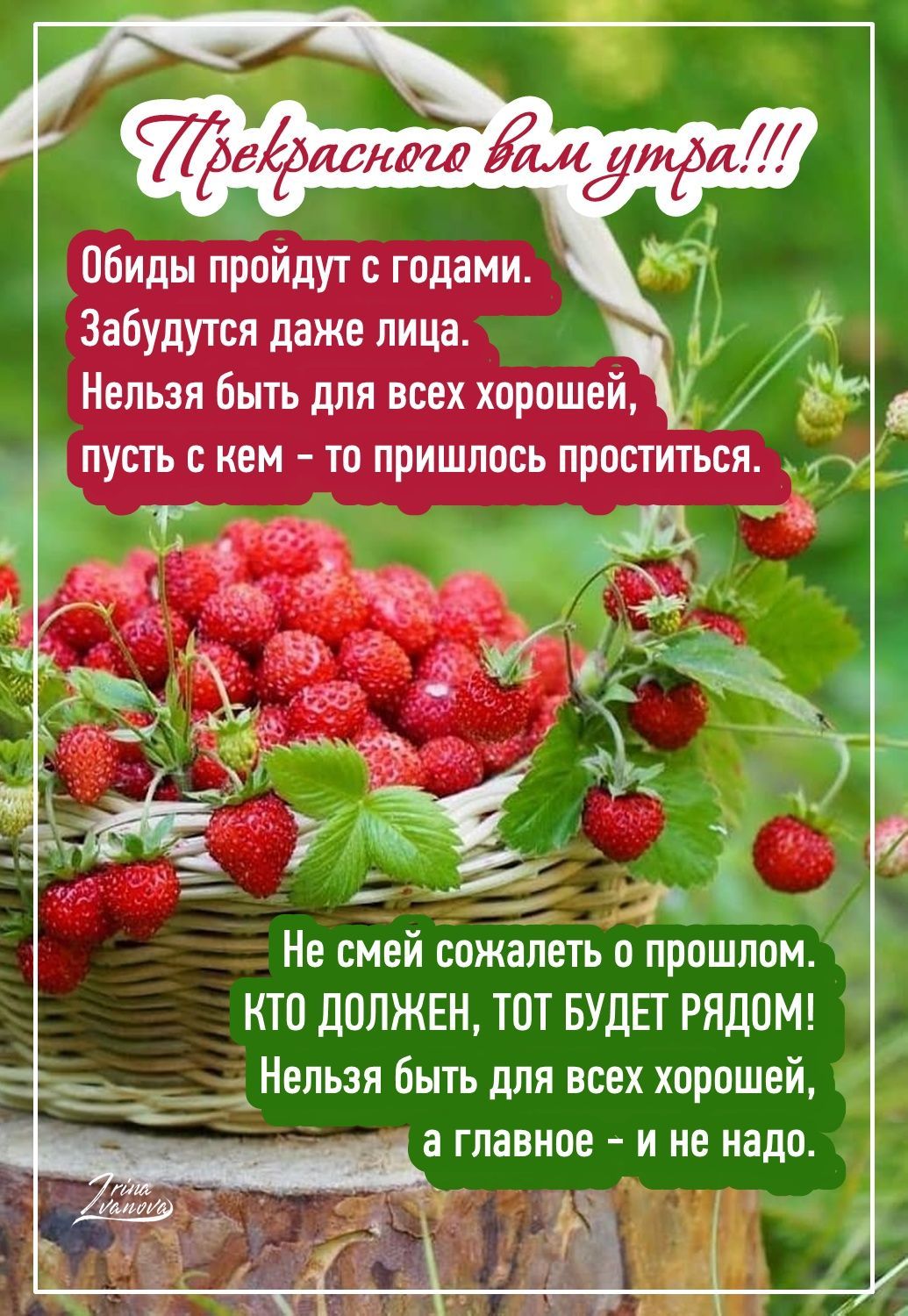 Открытка «Пожелание»: Прекрасного утра! Мудрое пожелание на каждый день. Тэги: улыбка, красивая, позитив, радость…