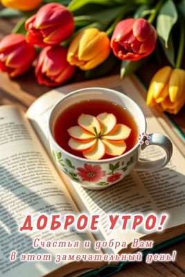 Открытка «С добрым утром»: Доброе утро! Счастья и добра Вам в замечательный день. Тэги: С добрым утром и прекрасного…