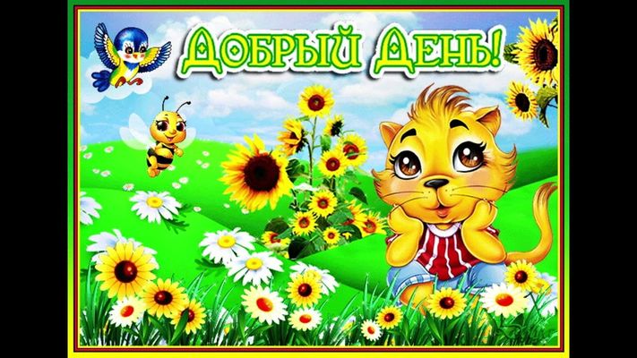 Открытка «Пожелание»: Яркий Добрый день! Позитив и радость. Тэги: улыбка, красивая, позитив, радость, добрый день…