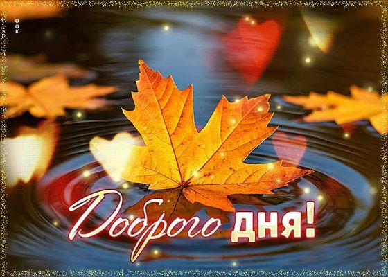 Открытка «Добрый день»: Доброго дня! Красивая осенняя открытка. Тэги: Добрый день и добрые пожелания, Добрый день…
