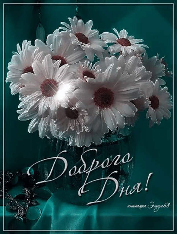Открытка «Пожелание»: Доброго Дня! Букет ромашек с пожеланием прекрасного дня. Тэги: красивая, позитив, радость…