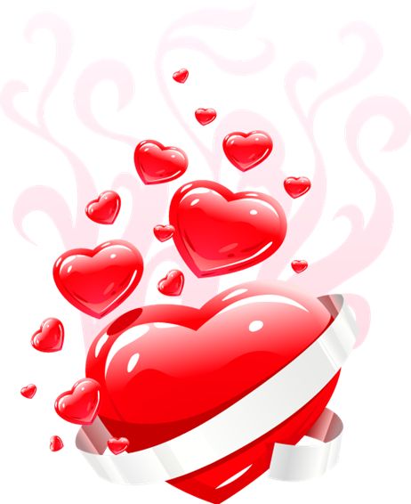 Открытка «Пожелание»: Любовь и сердца: нежная открытка для любимых. Тэги: красивая, позитив, радость, добрый день…