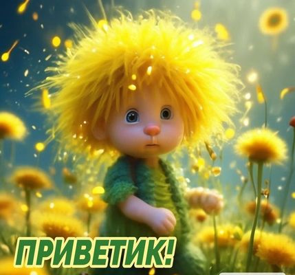 Открытка «С добрым утром»: Милый Приветик! Яркая открытка с позитивом и радостью. Тэги: прикольная, улыбка, красивая…