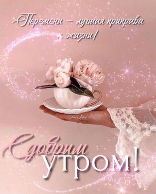 Открытка «Пожелание»: С добрым утром! Мудрость и нежность для жизни. Тэги: утро, женщина, красивая, позитив, радость…