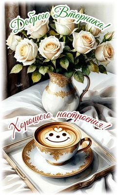 Открытка «С добрым утром»: С добрым Вторником! Позитив и настроение.. Тэги: С добрым утром во вторник, С добрым утром…