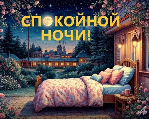 Открытка «Пожелание»: Спокойной ночи! Нежная ночь и сладких снов. Тэги: красивая, цветок, чашка, настроение, нежная…