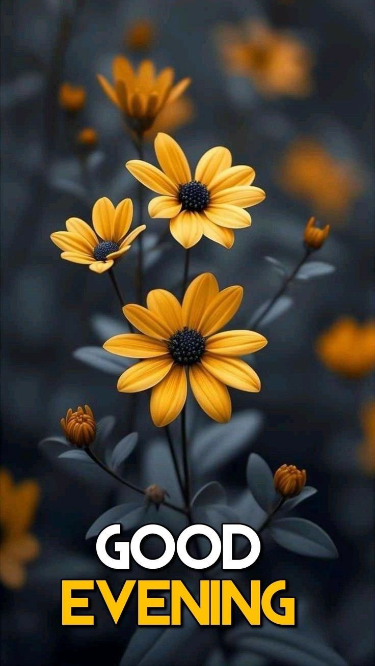 Открытка «Улыбка»: Добрый вечер: красивая открытка с цветами. Тэги: красивая, позитив, радость, цветок, настроение…